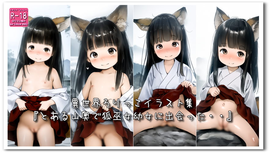 【ろり追憶保管庫】2024/9/26 リクエスト品『とある山奥で狐巫女幼女に出会った・・』