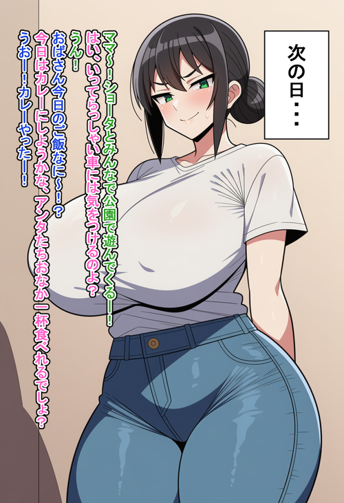 お前のかーちゃんおっぱいデッケーよなっ♥（４）