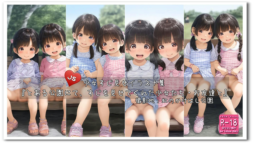 【ろり追憶保管庫】2025/2/21『とある公園にて、すじを見せてくれた少女たち・お友達と』☆
