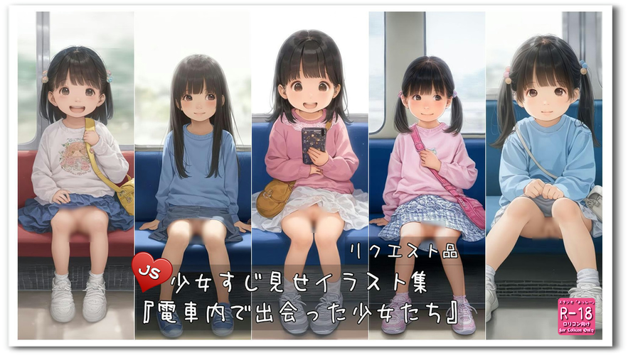 【ろり追憶保管庫】2025/2/22（画像追加）リクエスト品『電車内で出会った少女たち』