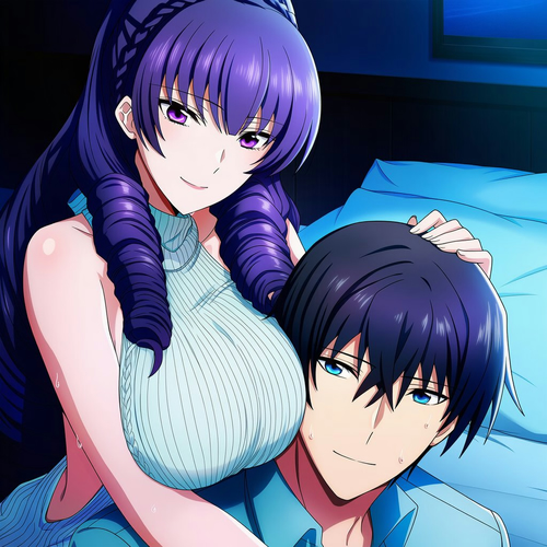 四葉真夜えっちなセーターAIイラスト
