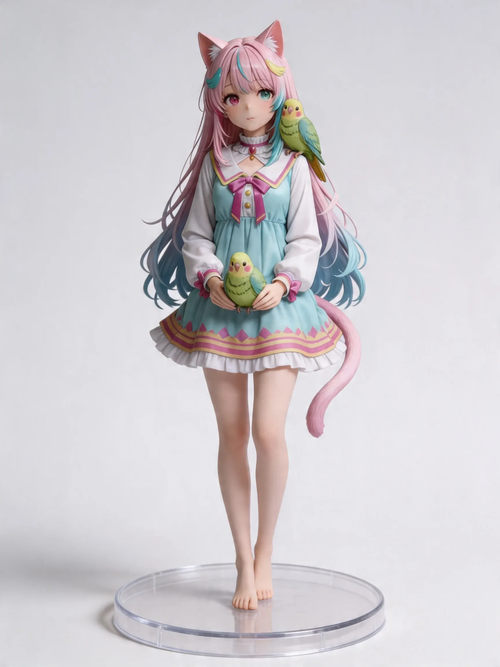 インコがペットの猫娘：インスピレーションコーナー フィギュア化003