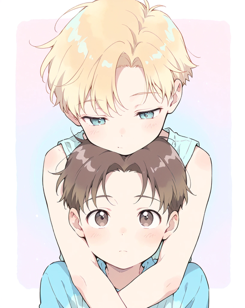 隣の席のアランと圭太が子どもの頃からいつもてぇてぇ