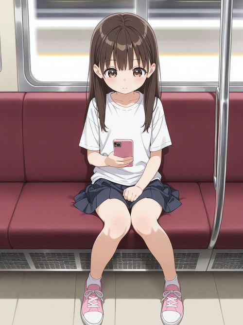 見せつけてくる少女