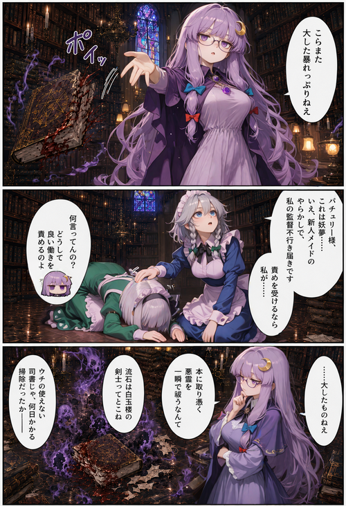 さくみょんメイド修行・図書館のおしごと4
