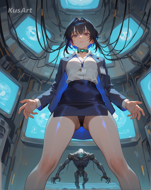 巨大AIに操作されるOL・愛子