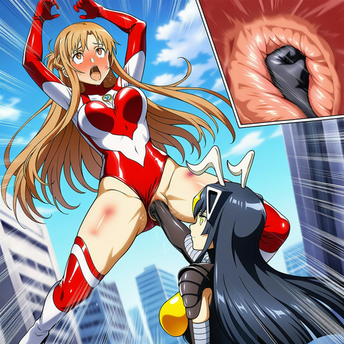 VR女剣士（29人）でゼットン（マン的・アッパーカット・フィストファック）