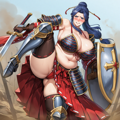 ちょっとぽっちゃり気味の熟女戦士ミランダ/Somewhat chubby mature warrior Miranda