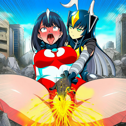 特撮電脳ヒロインでゼットン（クリ責め・おもらし）