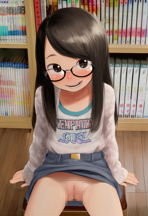 【いらすと公開】眼鏡っ子
