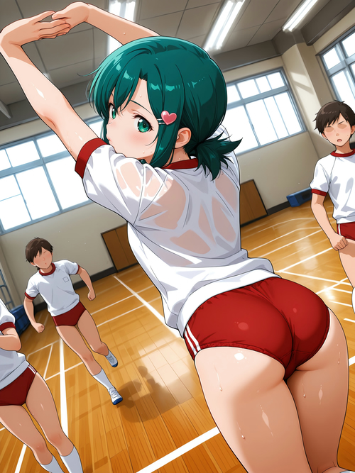 【スーパーリアル麻雀P5】梢ひな子：体育の時間
