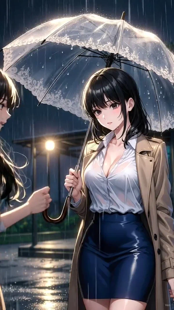 【R18・マネキン化】謎の雨女との出会いと傘の呪い