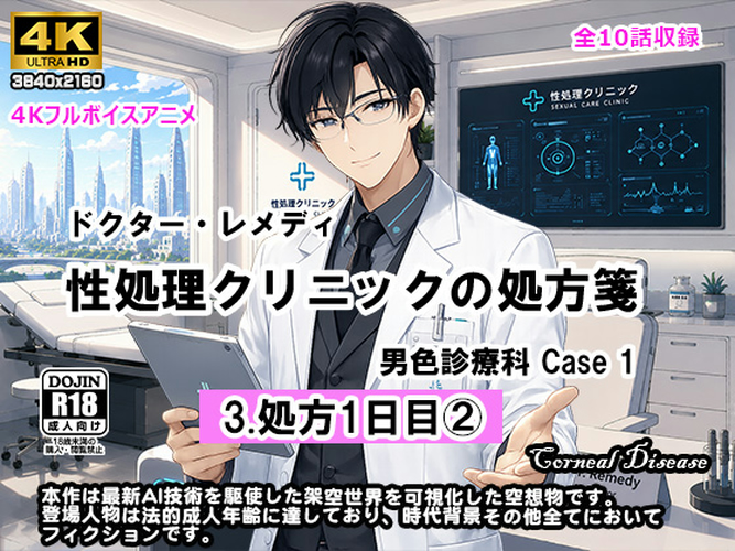 『ドクター・レメディ 性処理クリニックの処方箋 -男色診療科 Case 1-』3.処方1日目② /  "Dr. Remedy's Prescription - Male Treatment Department - Case 1"  3. Day 1 Prescription (Part 2)