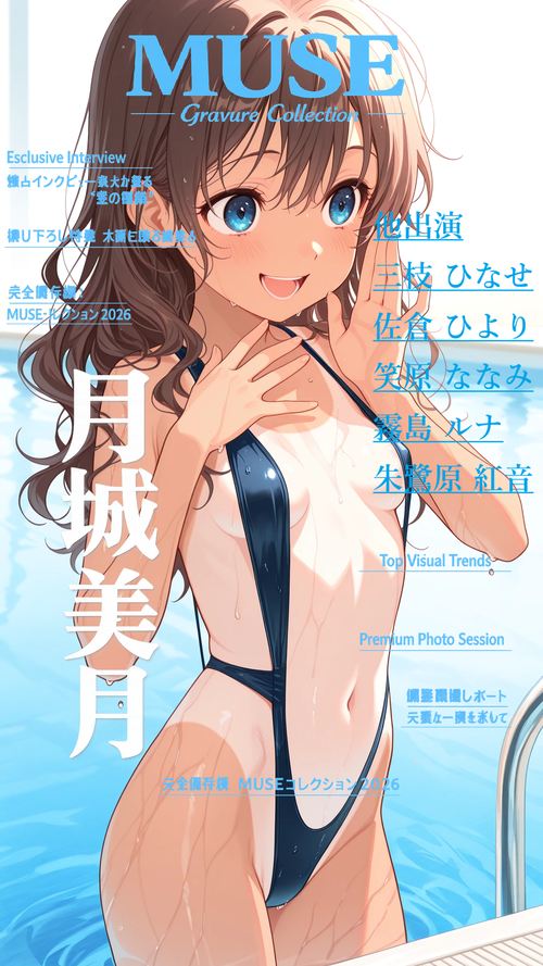 グラビアフォトシリーズ：スリングショット競泳水着【月城 美月】