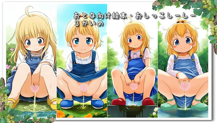 【ろり追憶保管庫】（画像追加）2024/3/23『おとな向け絵本　おしっこしーしー：３かいめ』☆