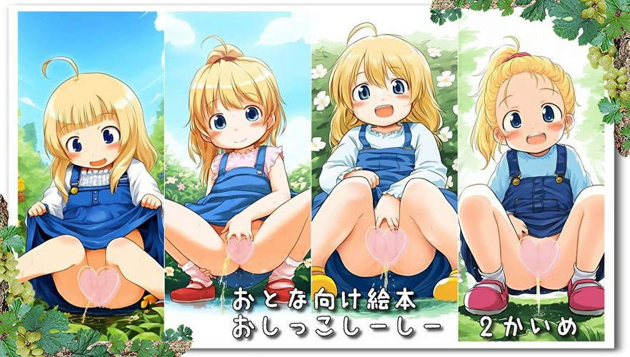 【ろり追憶保管庫】（画像追加）2024/3/11『おとな向け絵本　おしっこしーしー：2かいめ』☆