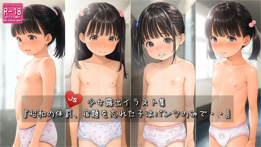 【ろり追憶保管庫】2025/7/11 リクエスト品『昭和の体罰、宿題を忘れた子はパンツのみで・・』