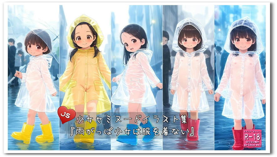 【ろり追憶保管庫】2024/12/8 リクエスト品『雨がっぱ少女は服を着ない』