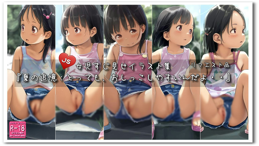 【ろり追憶保管庫】2024/11/3リクエスト品『夏の追憶：とっても、おしっこしやすいんだよ・・』