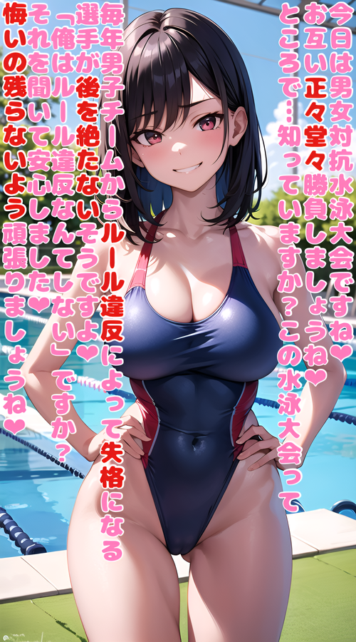 男女対抗水泳大会