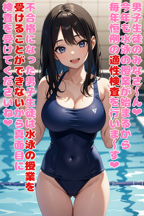 水泳の授業前の適性検査
