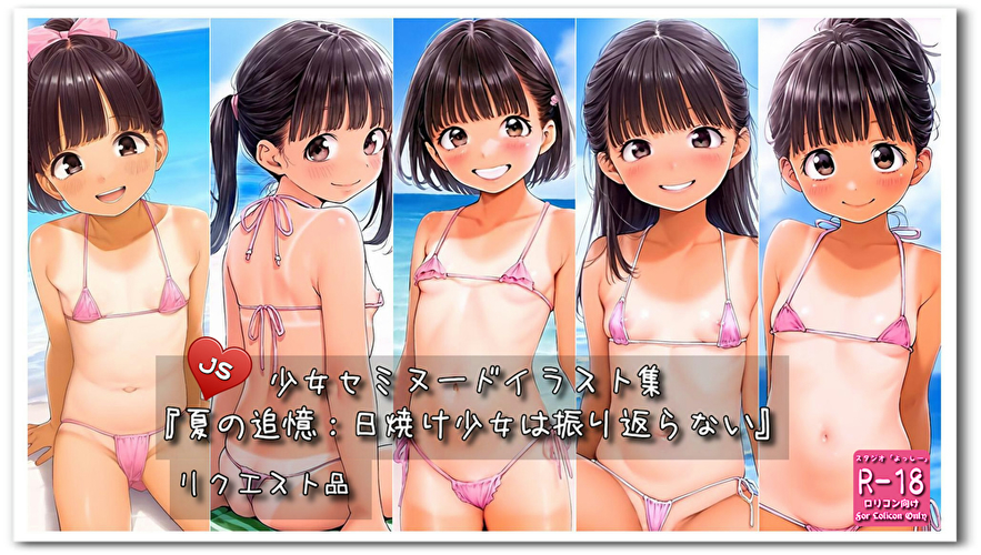 【ろり追憶保管庫】2024/11/2リクエスト品『夏の追憶：日焼け少女は振り返らない』
