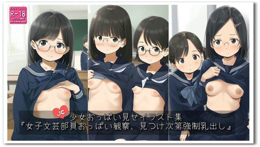 【ろり追憶保管庫】2025/9/16『女子文芸部員おっぱい観察、見つけ次第強制乳出し』