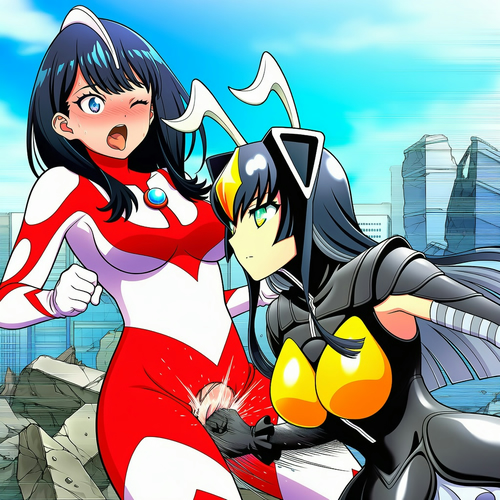 特撮電脳ヒロインでウルトラヒロイン・ゼットン（股間攻撃）