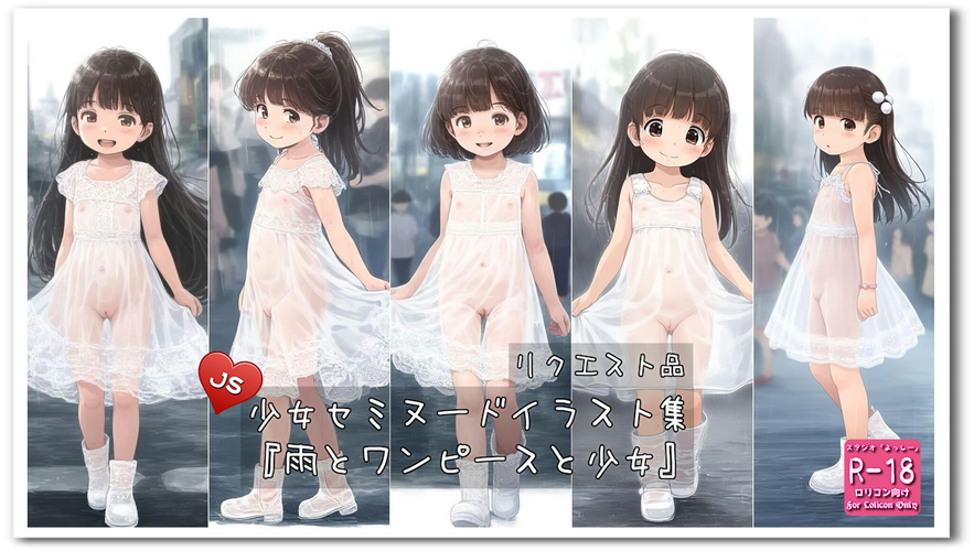 【ろり追憶保管庫】2025/1/12 リクエスト品『雨とワンピースと少女』