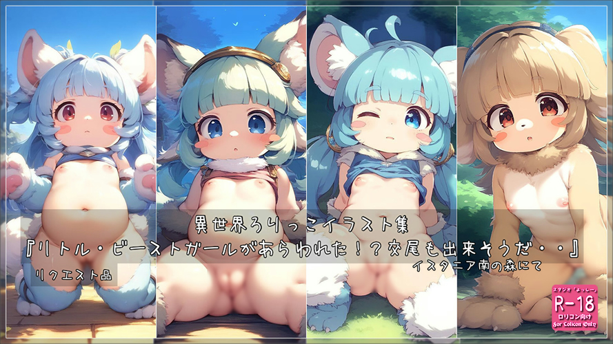 【ろり追憶保管庫】2025/1/13 リクエスト品『リトル・ビーストガールがあらわれた！？交尾も出来そうだ・・』