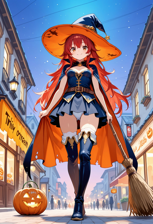 街中ハロウィン パンチラver（朱莉）