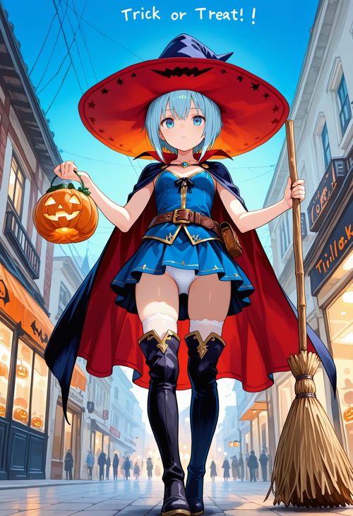 街中ハロウィン パンチラver（蒼）