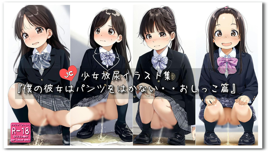 【ろり追憶保管庫】2024/10/19リクエスト品『僕の彼女はパンツをはかない・・おしっこ篇』☆