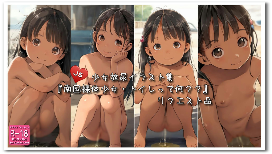 【ろり追憶保管庫】2024/10/5リクエスト品『南国裸体少女・トイレって何？？』☆