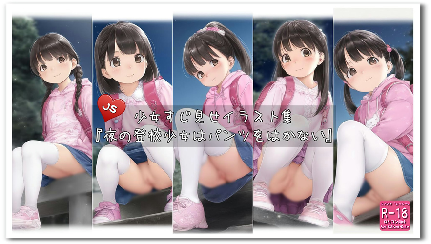 【ろり追憶保管庫】2025/1/25『夜の登校少女はパンツをはかない』