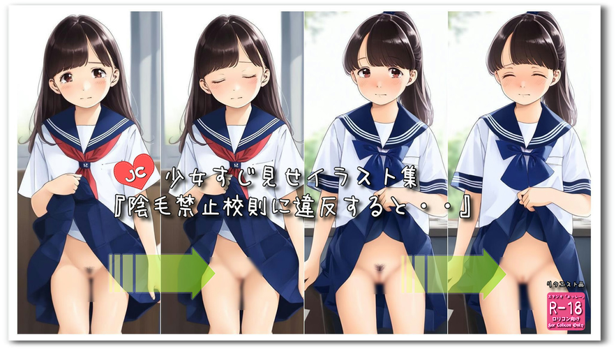 【ろり追憶保管庫】2024/9/29リクエスト品『陰毛禁止校則に違反すると・・』☆