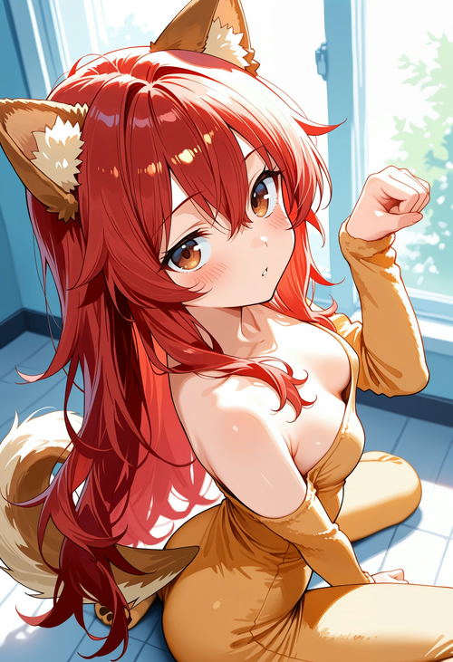 いぬコスプレ 全裸ver（朱莉）