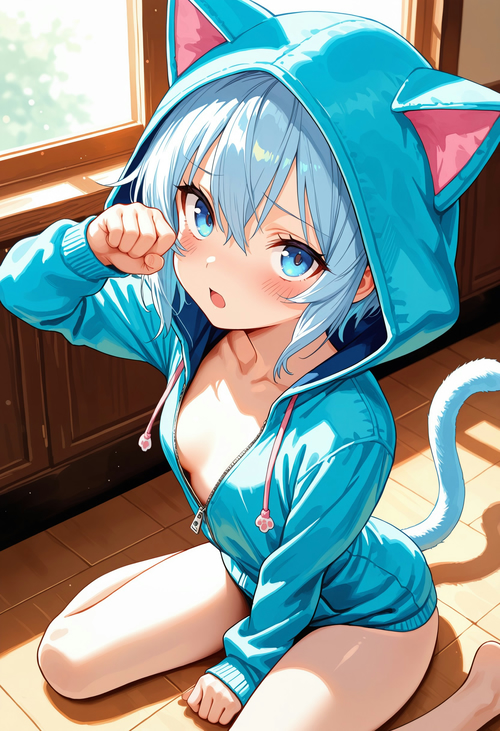 ねこコスプレ 全裸ver（蒼）