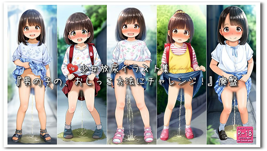 【ろり追憶保管庫】2024/9/21 リクエスト品『男の子の、おしっこ方法にチャレンジ！』☆