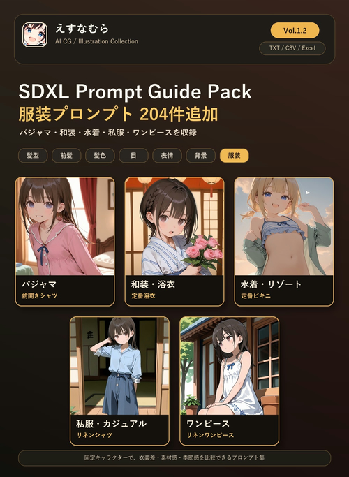 SDXLプロンプト検証ログ